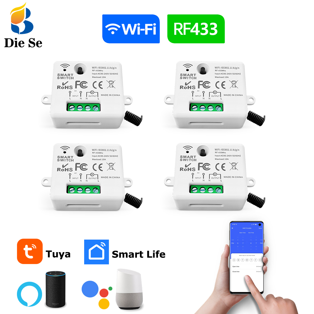 Tuya WiFi Smart Light Switch 4 - Home Automation Industry recension och pris