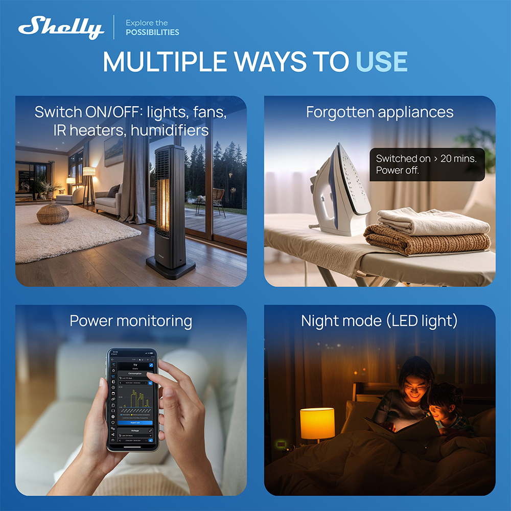 Shelly Plug US Gen4 Zigbee Cer - Shelly Relay Module recension och pris