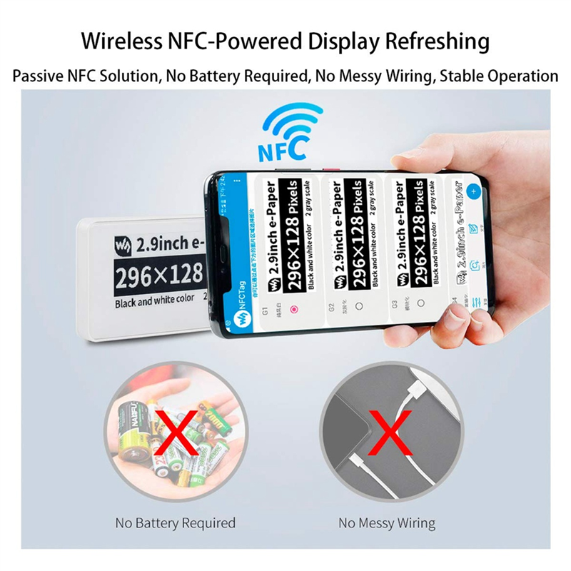 RISE Waveshare 2.9 Inch Wirele - Display Epaper 2.9 recension och pris
