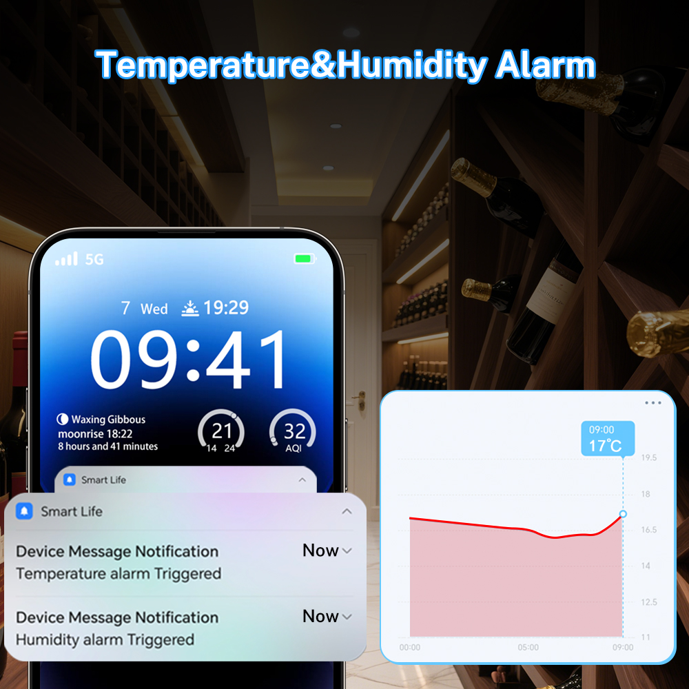Tuya Zigbee Temperature Humidi - Temperature Humidity Sensor recension och pris