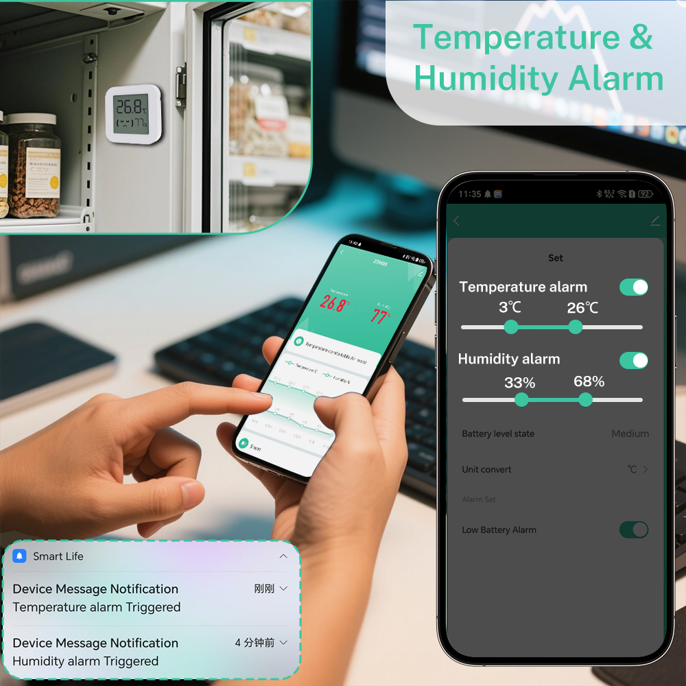 Zigbee2MQTT Tuya Temperature H - Temperature Humidity Sensor recension och pris