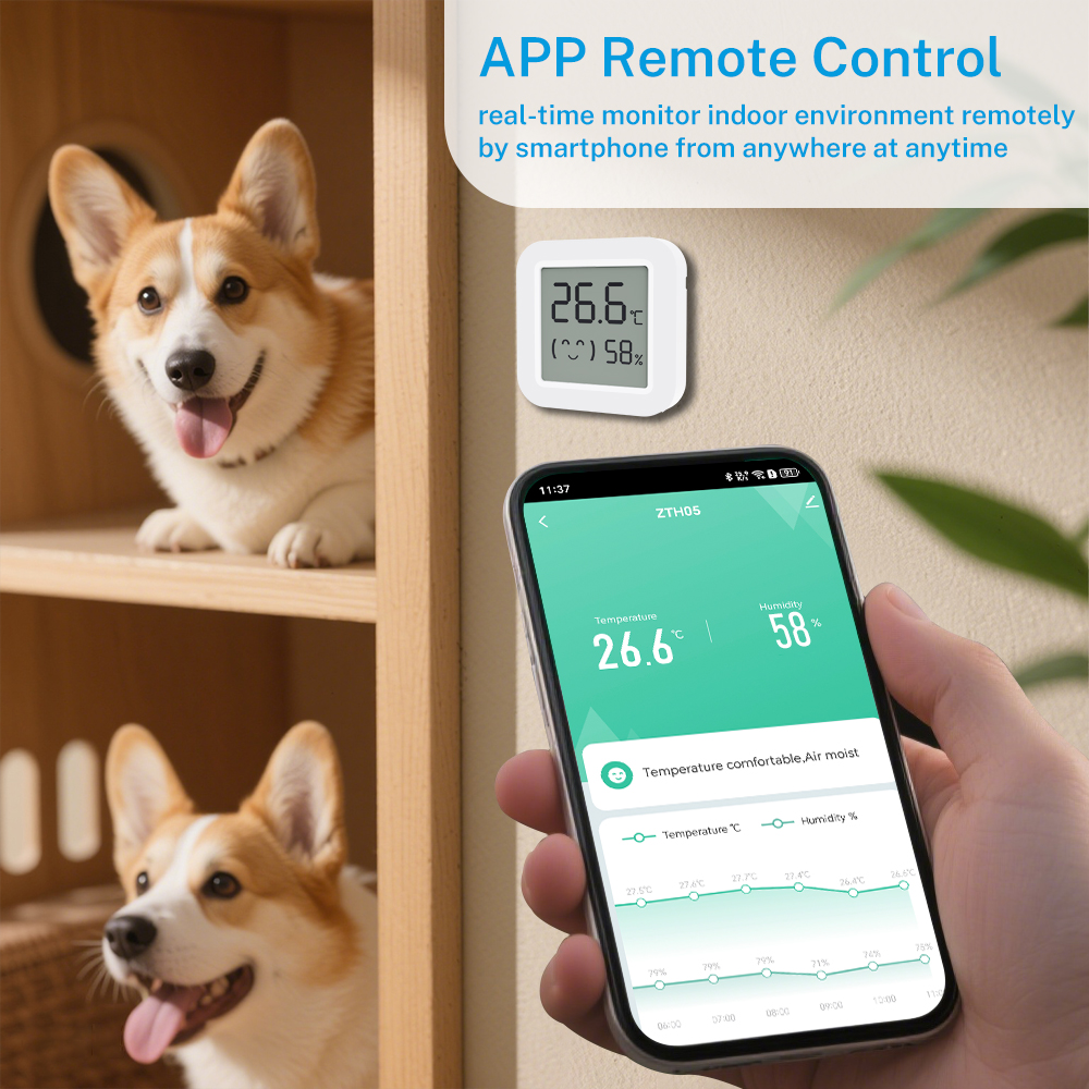 Zigbee2MQTT Tuya Temperature H - Temperature Humidity Sensor recension och pris